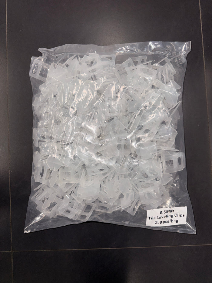0.5MM Tile Leveling Clips — 250 PCS